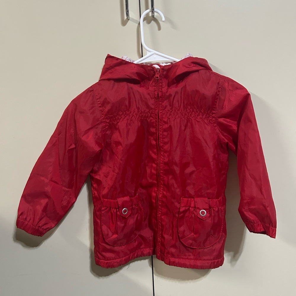 Dunnes Red Kids fleece Raincoat with Hood